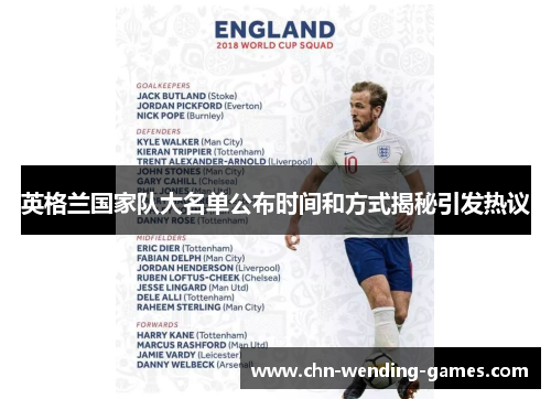英格兰国家队大名单公布时间和方式揭秘引发热议